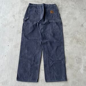 Vintage Y2K Carhartt B11 PTB blue work wear carpenter pants